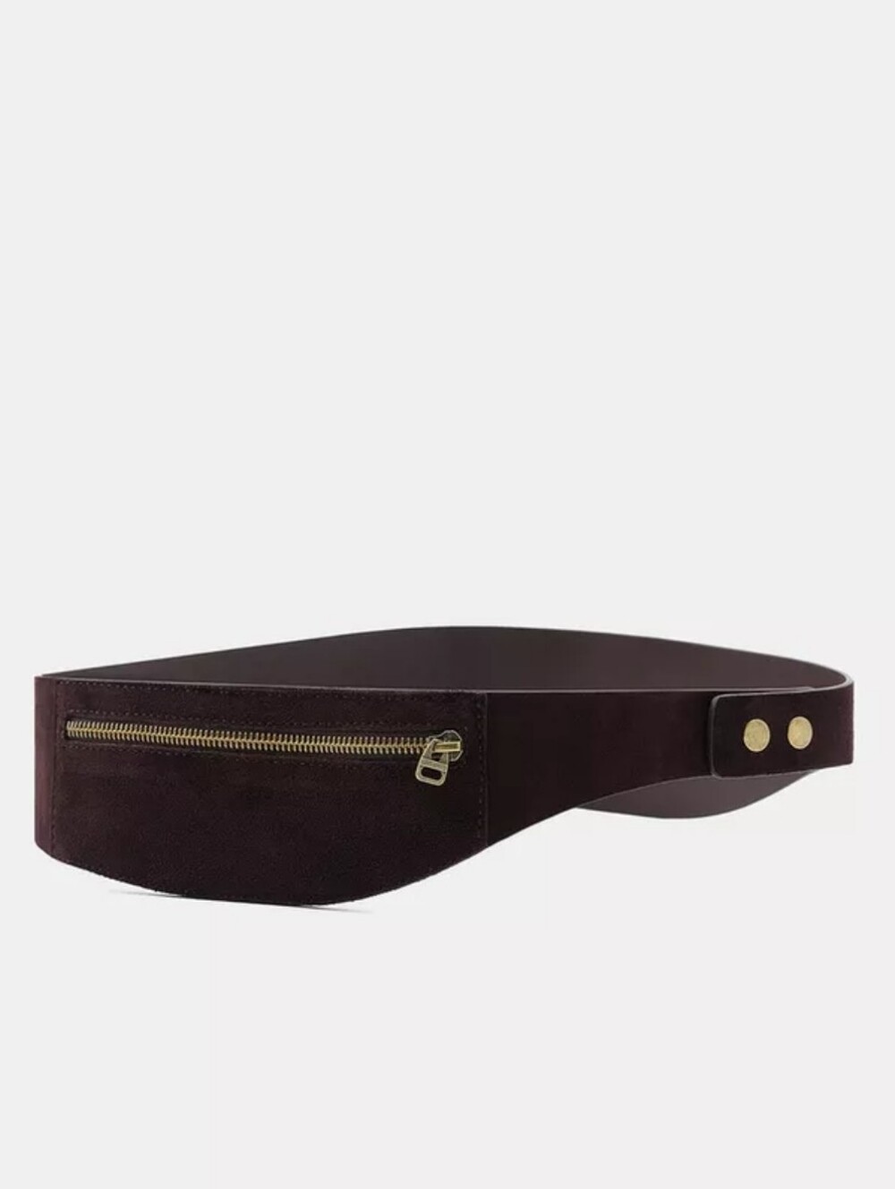 ZARA 100% SUEDE LEATHER WAIST BAG BELT - Picture 5 of 5